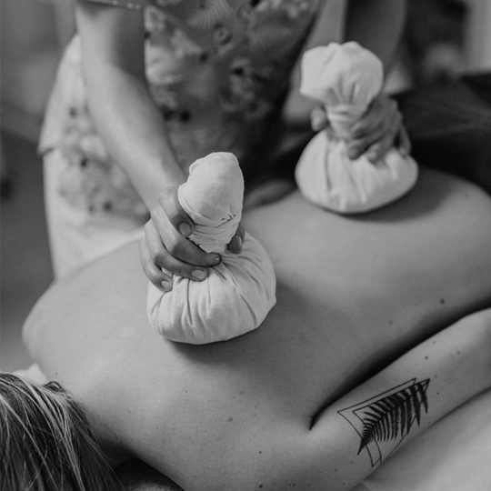 Warm Poultice Massage